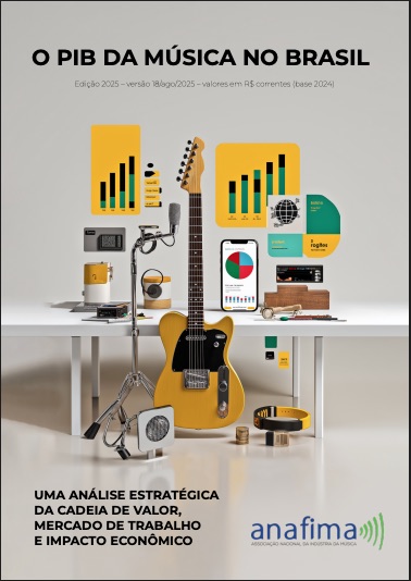 Capa do estudo PIB da Música no Brasil — edição 2025